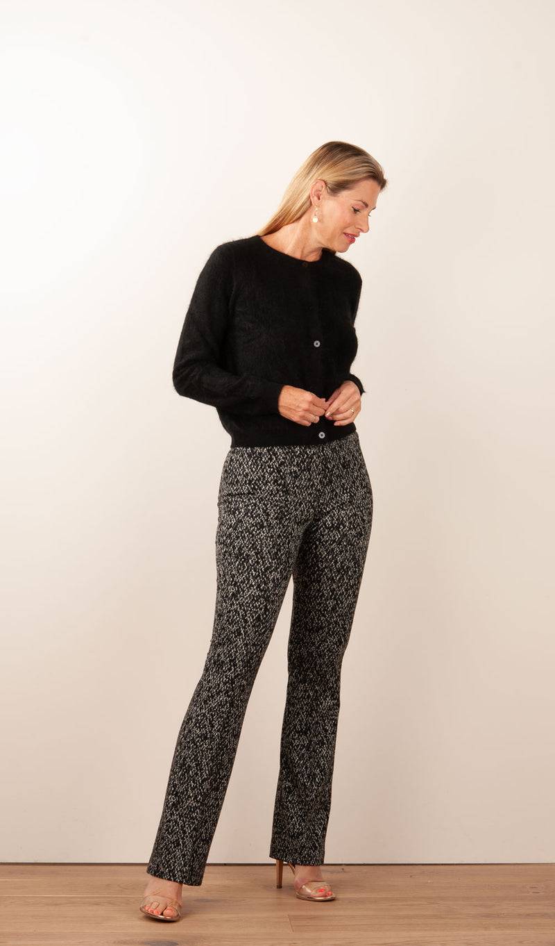 fleur Kaschmir Strickjacke Schwarz Outlet