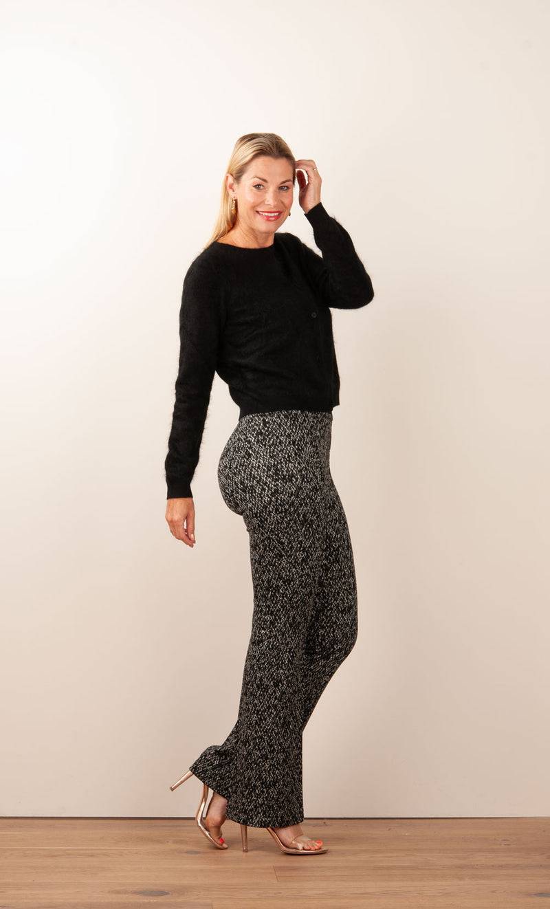 fleur Kaschmir Strickjacke Schwarz Outlet