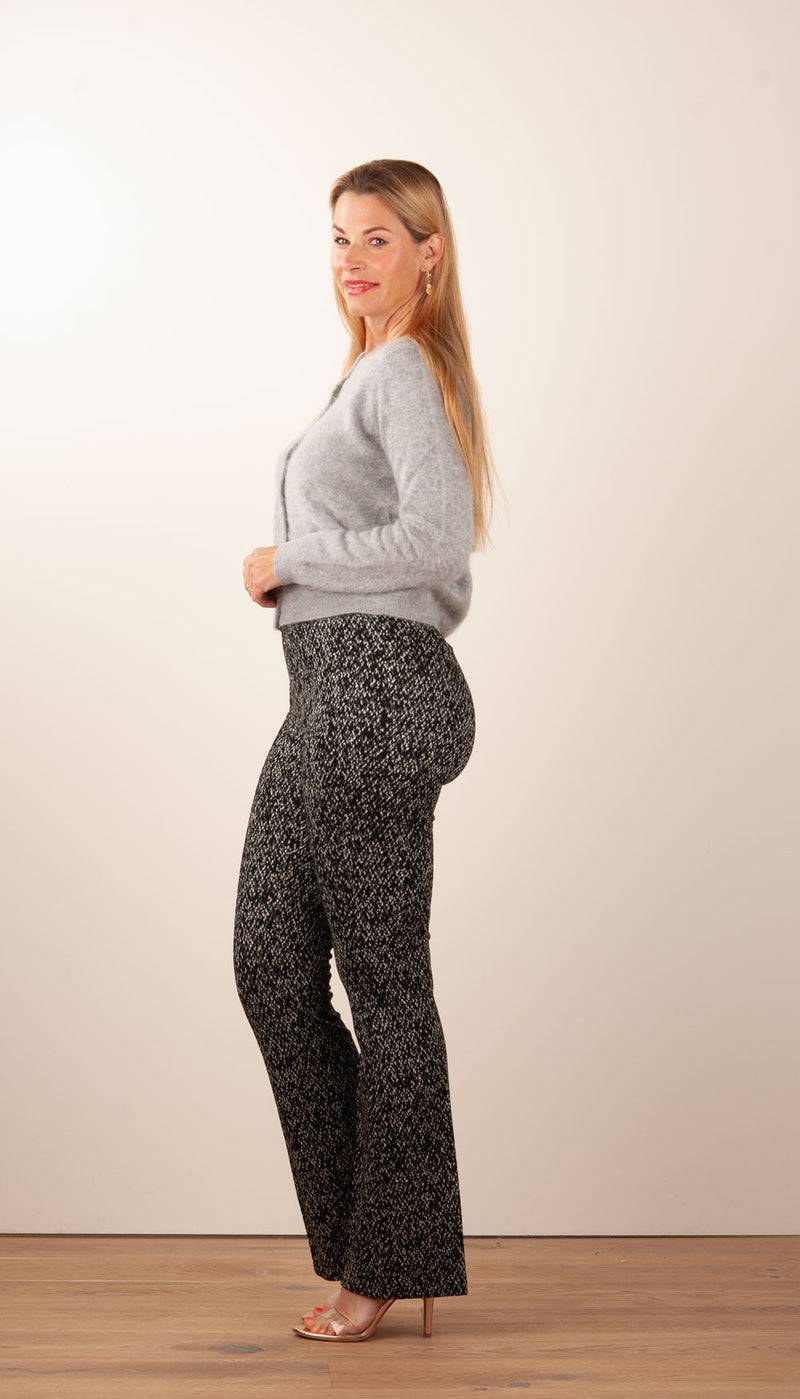 fleur Kaschmir Strickjacke Melange Grau Auslauf