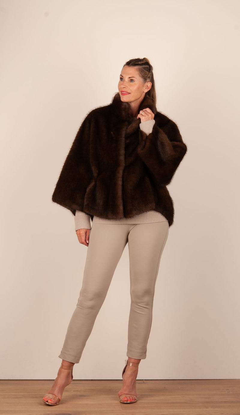 Valentini 1972 Jacke „Fake Fur“ Braun Schlussverkauf