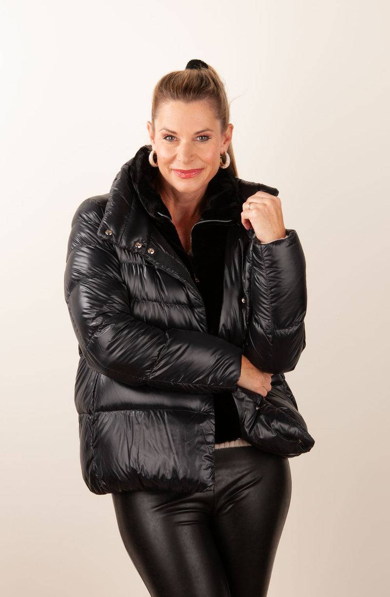 Herno Daunenjacke Schwarz Rabatt