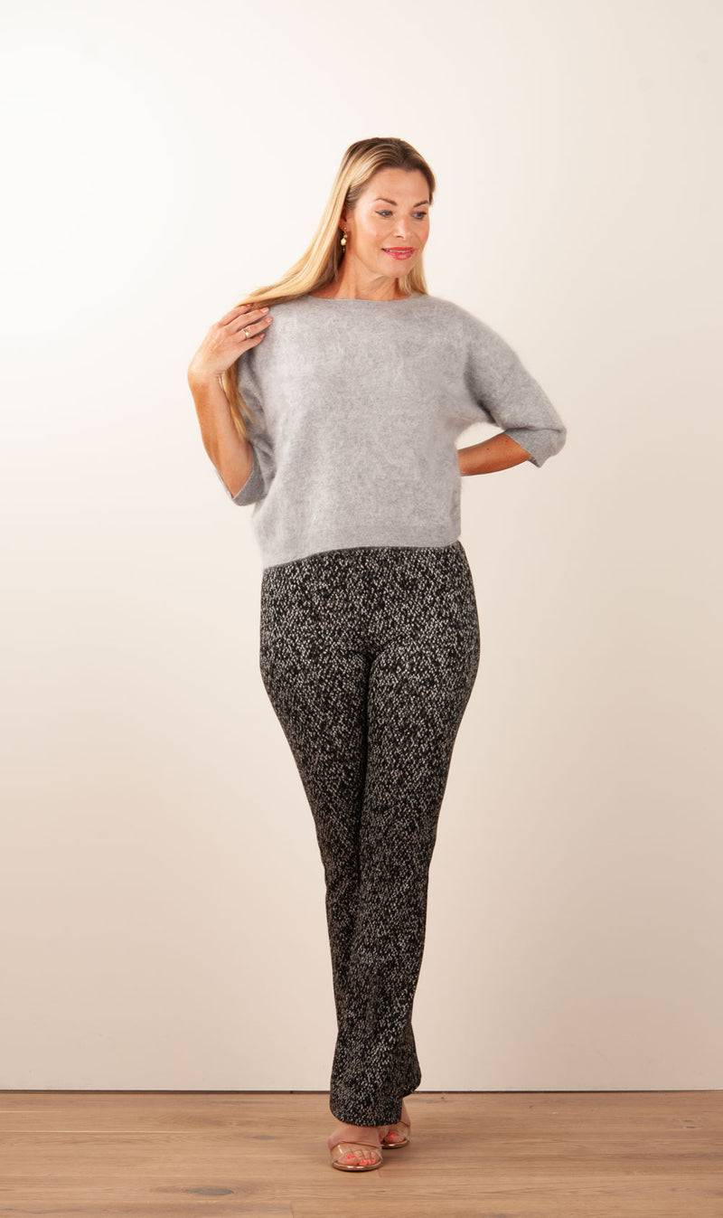 fleur Kaschmir Pullover Melange Grau Kostenlose Rückgabe
