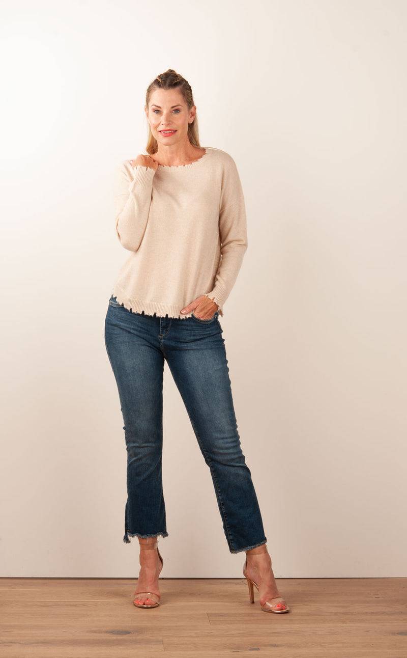 Kujten Kaschmir Pullover Beige Bis zu 55% Rabatt