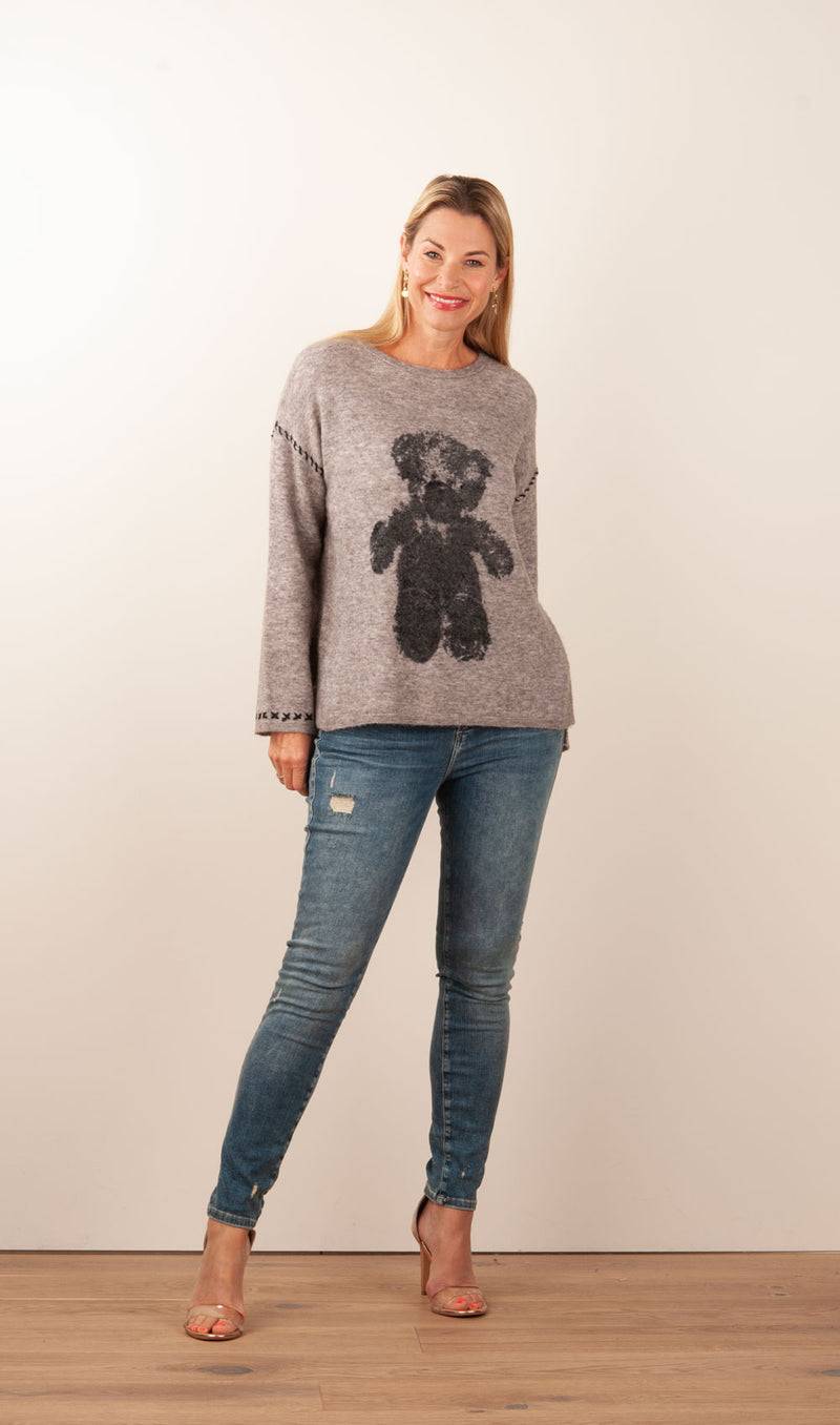 Grace Pullover „Teddy“ Taupe Online
