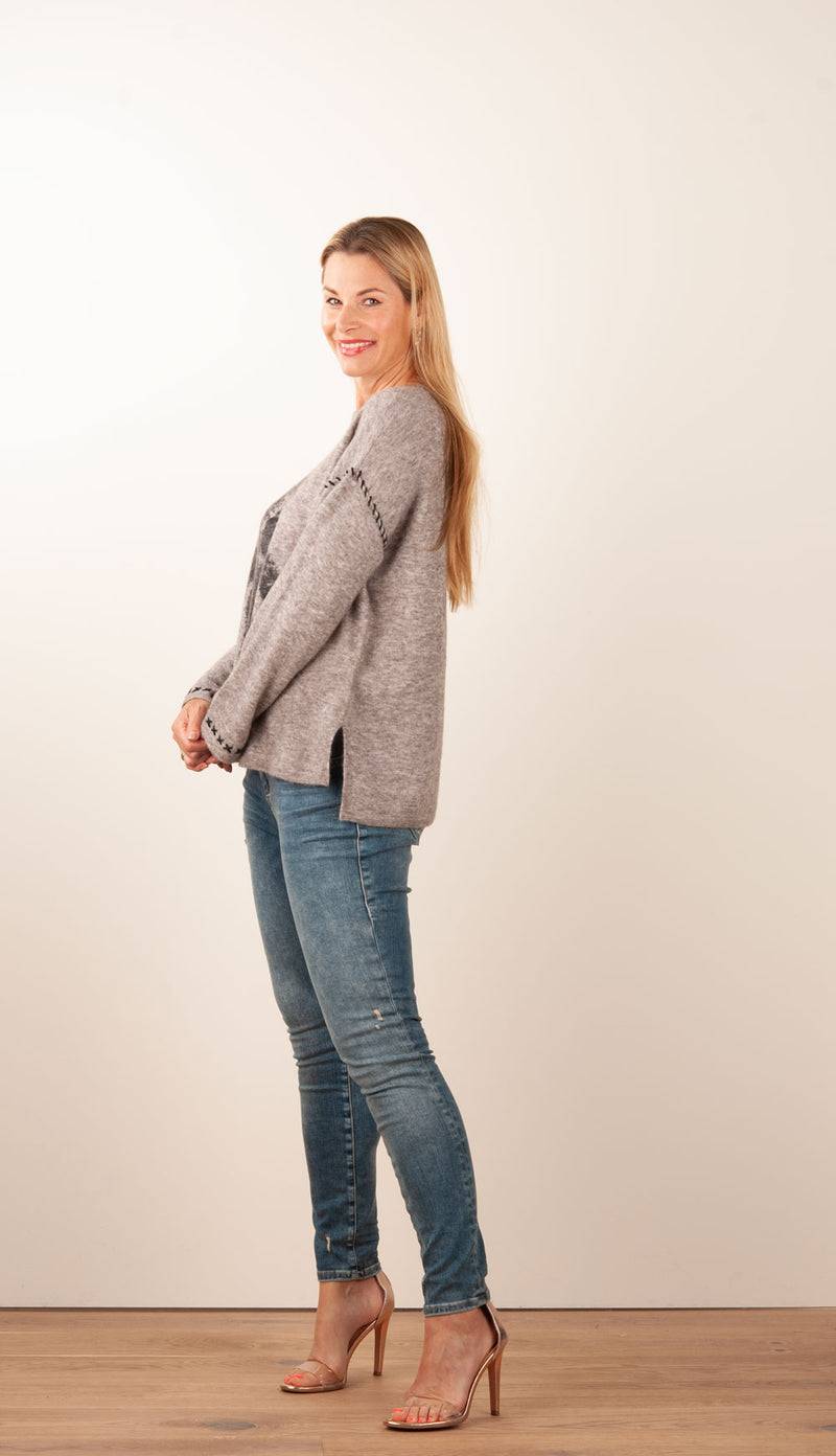 Grace Pullover „Teddy“ Taupe Online