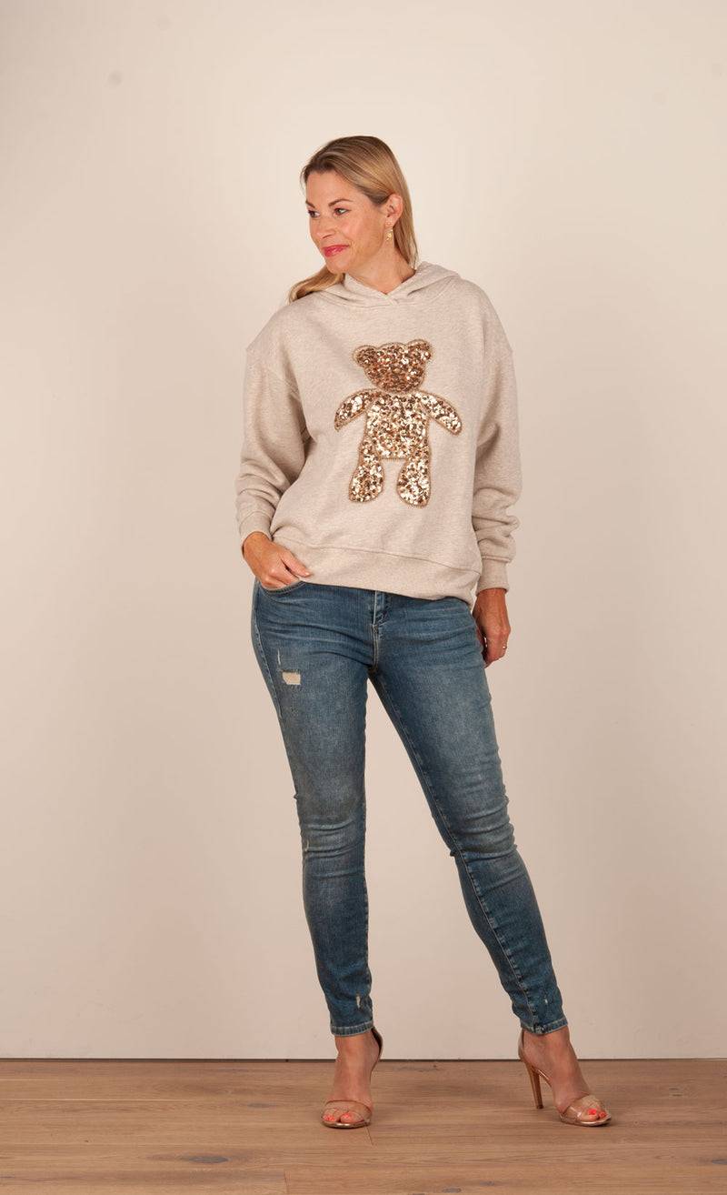 Grace Sweatshirt „Teddybär“ Beige Verkauf