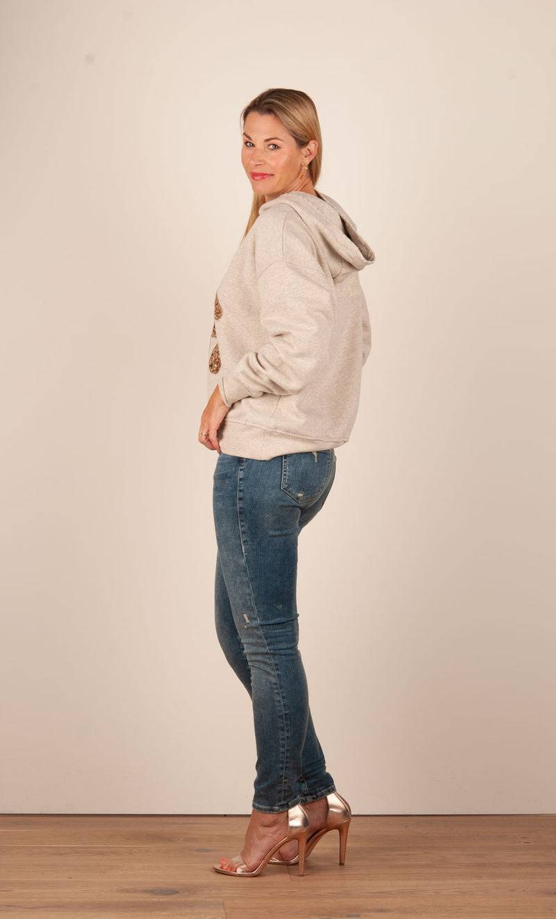 Grace Sweatshirt „Teddybär“ Beige Verkauf