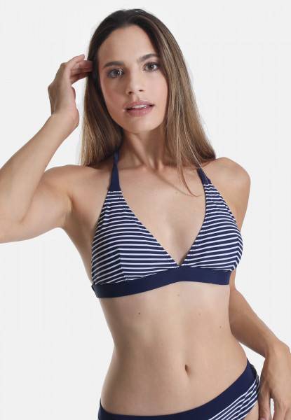 Sassamode Triangel Bikini-Top STRIPE PRINT Letzter Tag