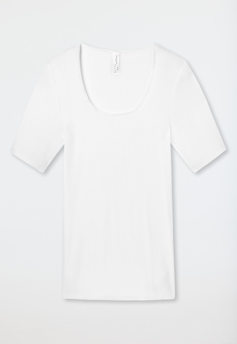 Schiesser Shirt kurzarm weiß - Luxury Neueste Mode