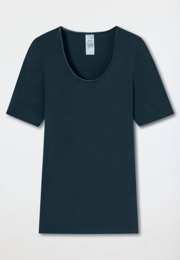 Schiesser Shirt kurzarm dunkelblau - Luxury Zeitlich begrenztes Angebot