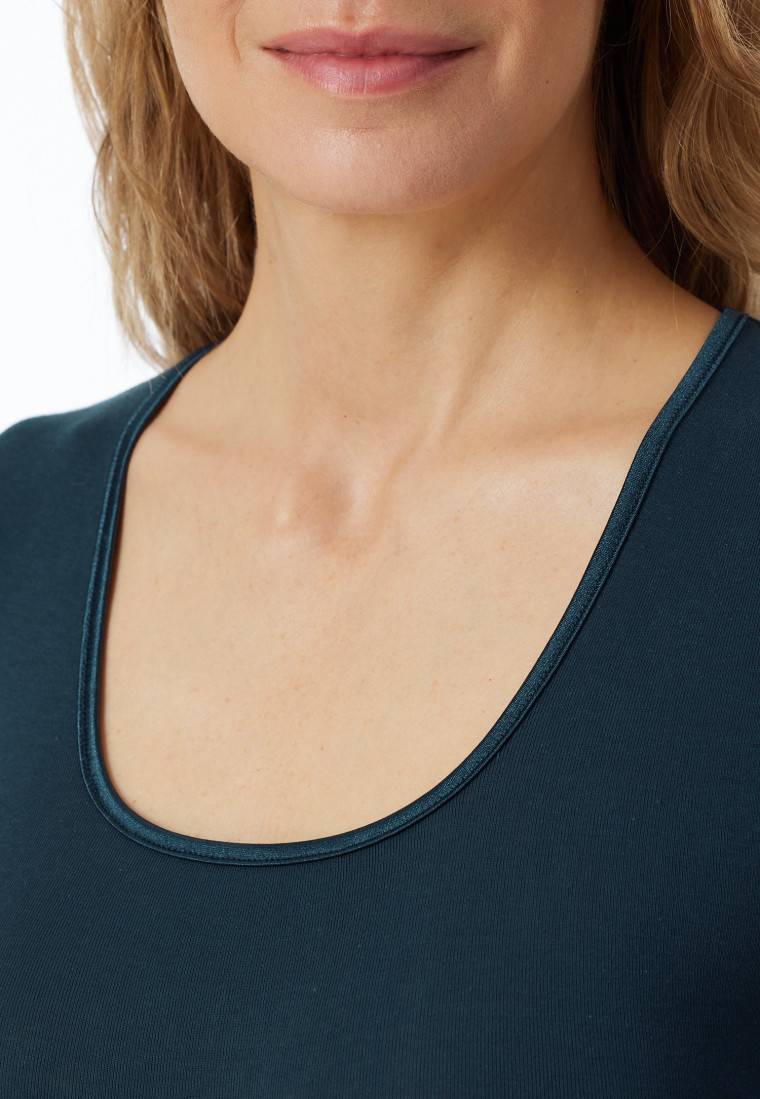 Schiesser Shirt kurzarm dunkelblau - Luxury Zeitlich begrenztes Angebot