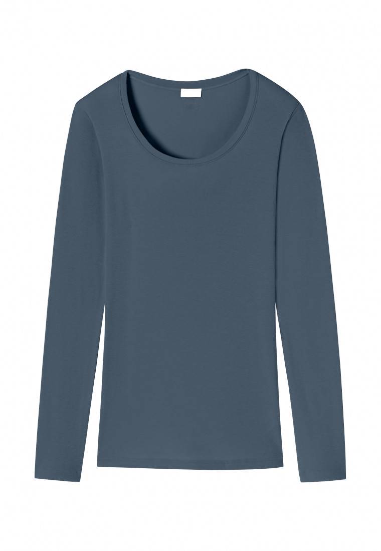 Schiesser Shirt langarm jeansblau - Revival Martina Bestseller