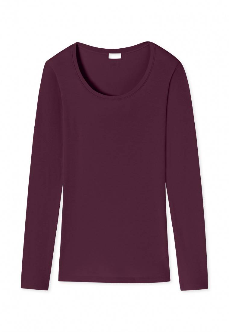 Schiesser Shirt langarm pflaume - Revival Martina Saisonale Angebote