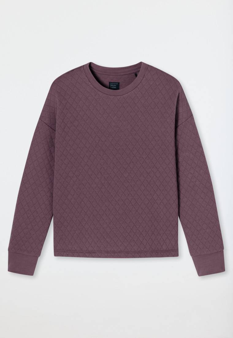 Schiesser Sweatshirt Jersey-Quiltstoff und Sweatware malve - Mix+Relax Tägliche Deals