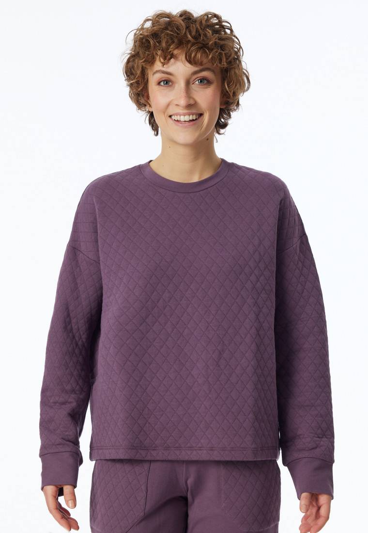 Schiesser Sweatshirt Jersey-Quiltstoff und Sweatware malve - Mix+Relax Tägliche Deals