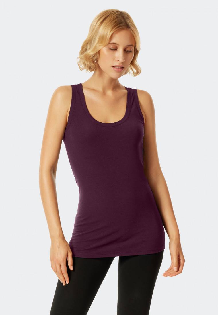 Schiesser Top pflaume - Revival Martina VIP-Rabatte
