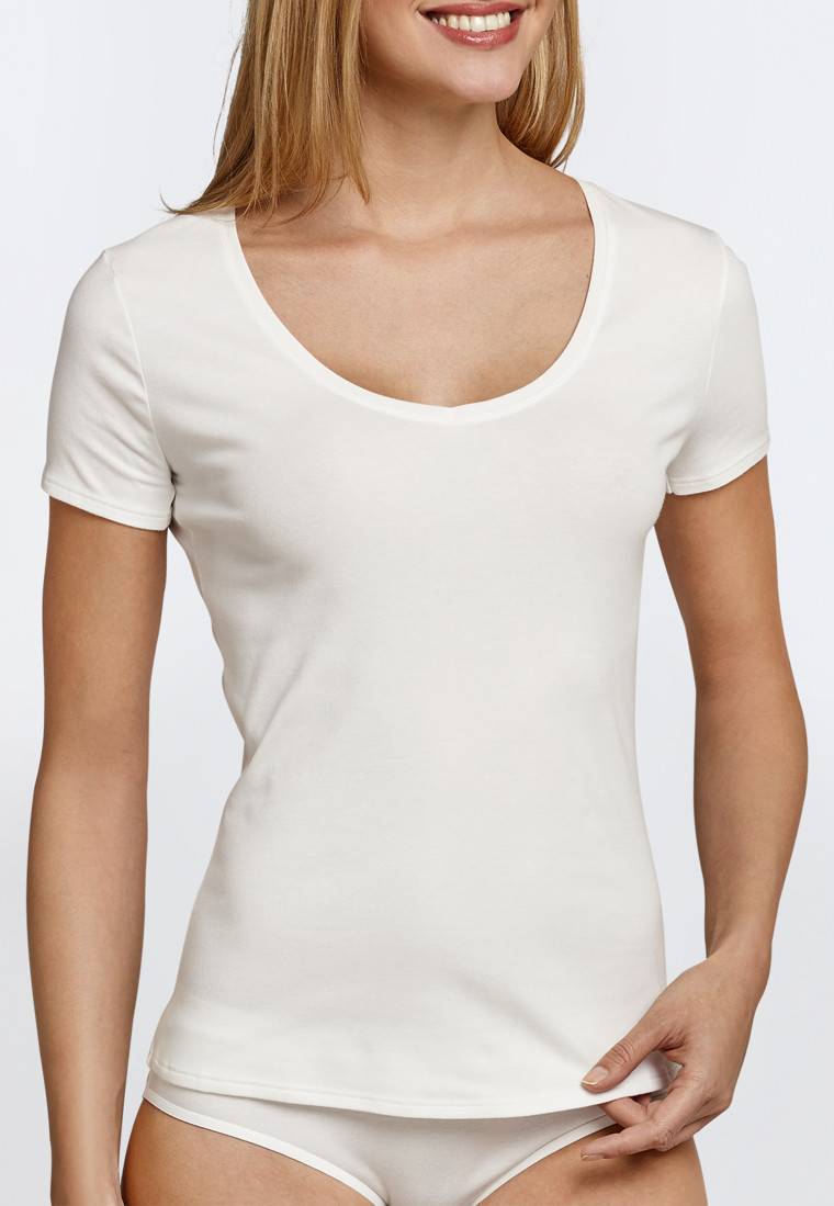 Schiesser Shirt kurzarm Feinripp sekt - Naturschönheit Letzte 3 Tage