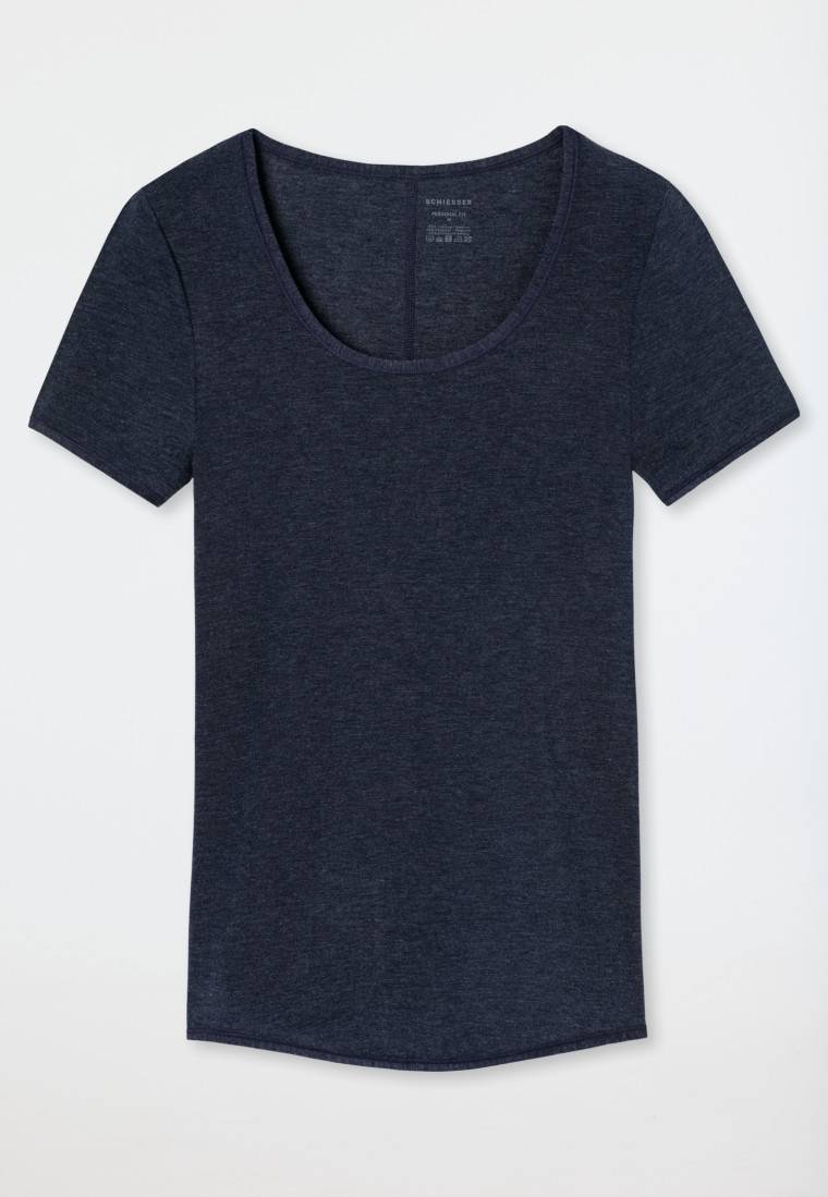 Schiesser Shirt kurzarm nachtblau - Personal Fit JETZT KAUFEN