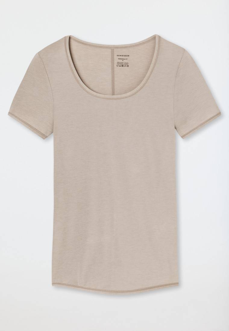 Schiesser Shirt kurzarm braun - Personal Fit Neueste Stile