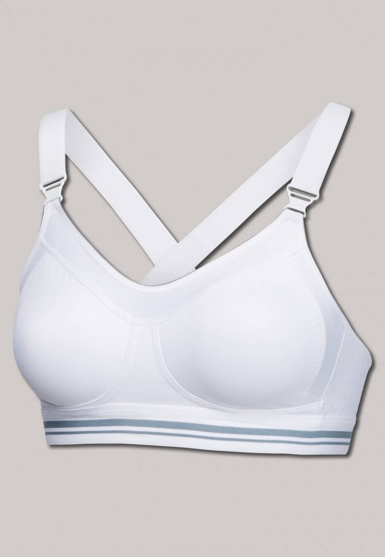 Schiesser Sport-BH Aktiv High Impact weiß - Sport BH Sonderangebot der Fabrik
