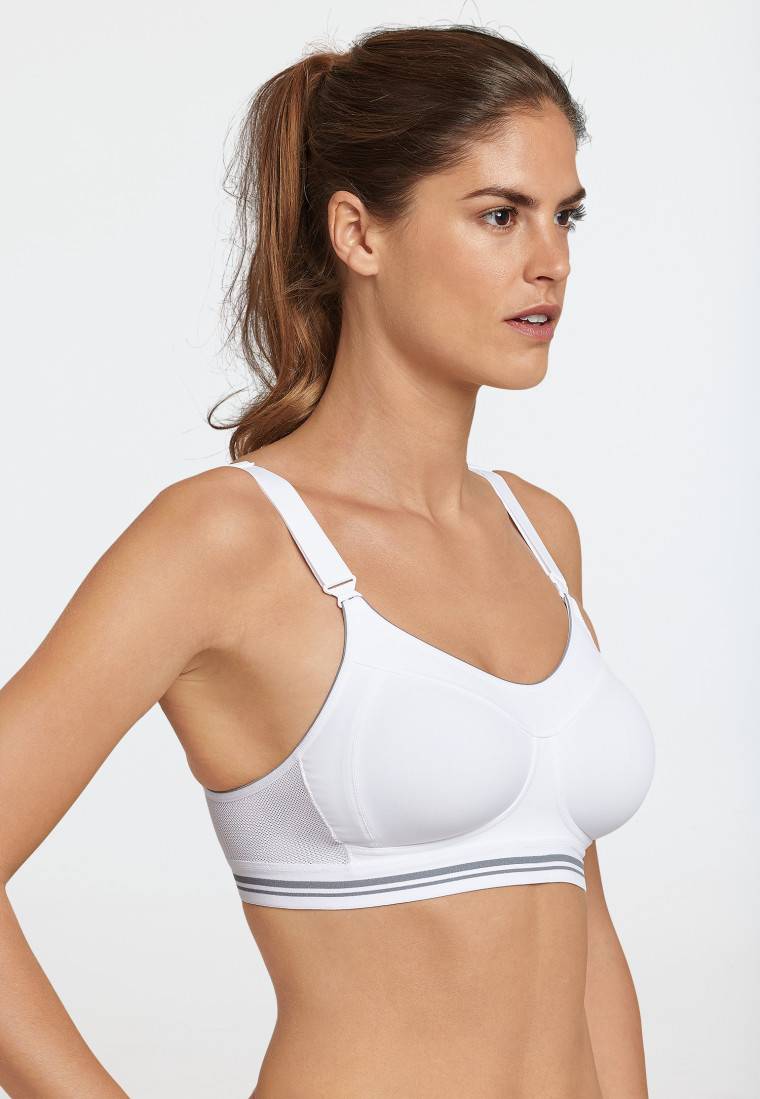 Schiesser Sport-BH Aktiv High Impact weiß - Sport BH Sonderangebot der Fabrik