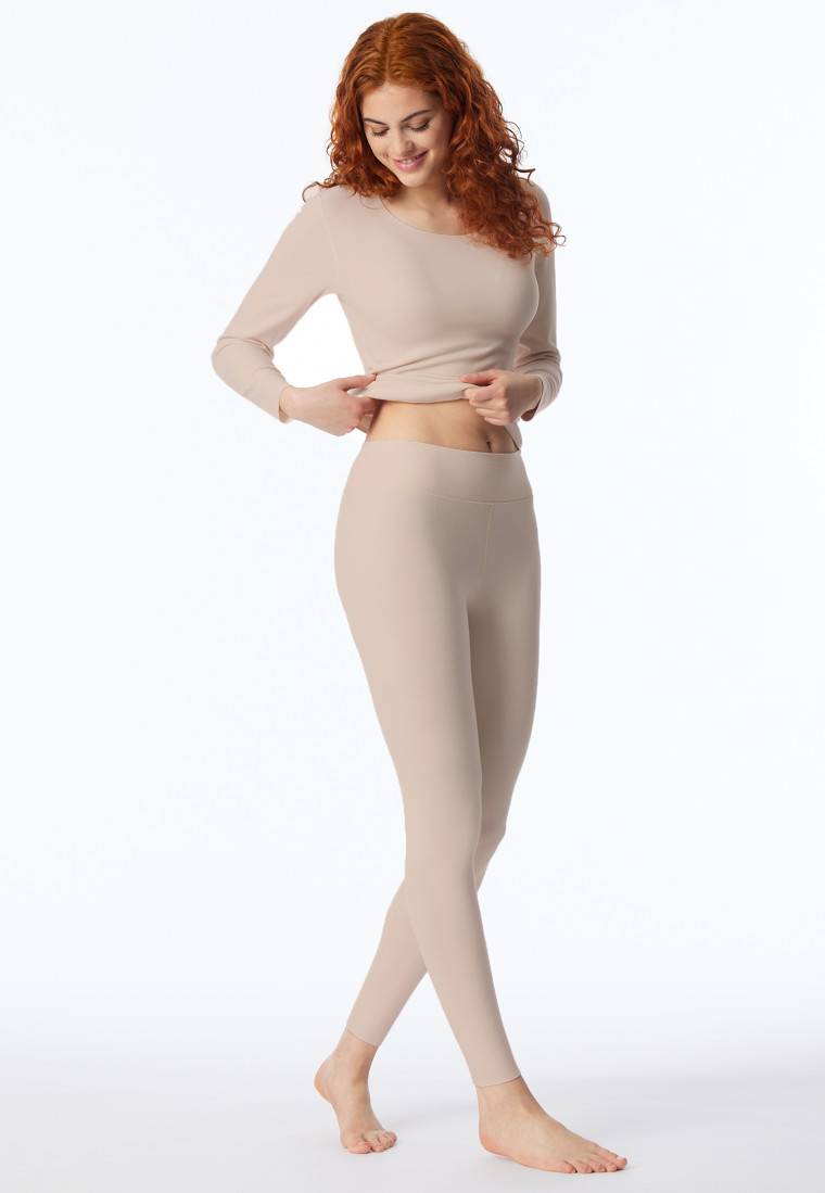 Schiesser Leggings wärmend sand - Invisible Soft Warming Kostenloser Versand international