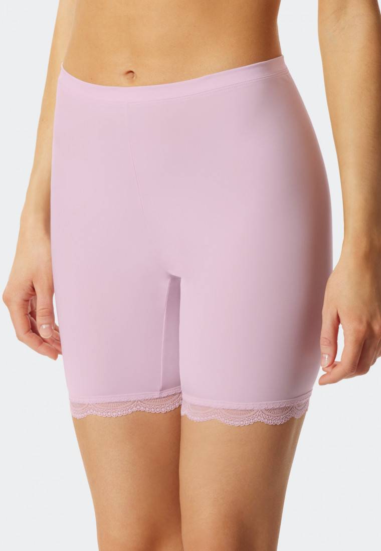 Schiesser Biker-Shorts Microfaser Spitze flieder - Biker Story Black Friday Preise
