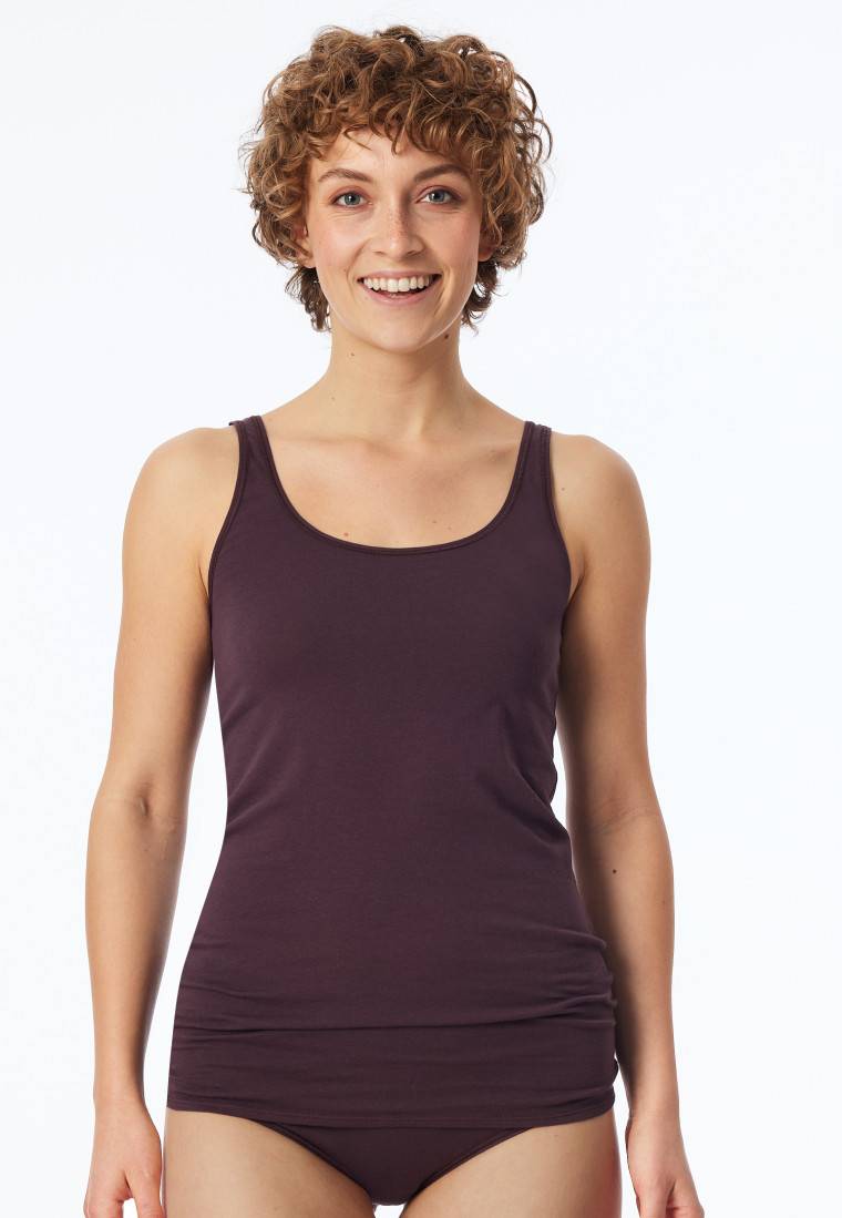 Schiesser Top 2er-Pack Organic Cotton dunkelblau/bordeaux - 95/5 Organic zollfrei
