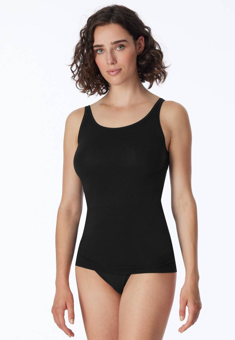 Schiesser Top 2er-Pack Organic Cotton schwarz - 95/5 Rabatte dieses Monats