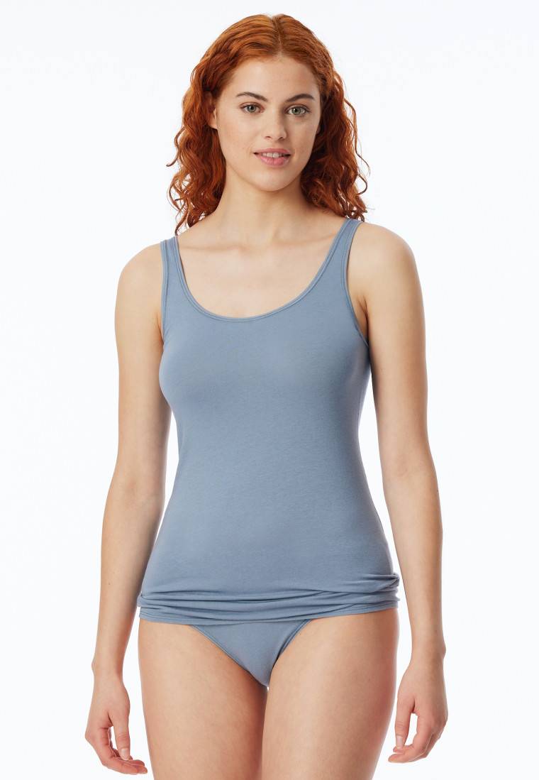 Schiesser Top 2er-Pack Organic Cotton schwarz/graublau - 95/5 Organic Outlet