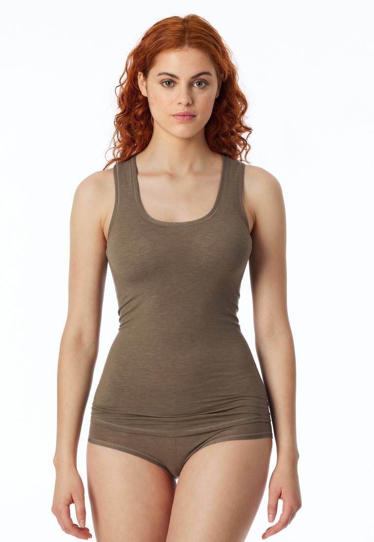 Schiesser Tank Top taupe - Personal Fit Auslauf