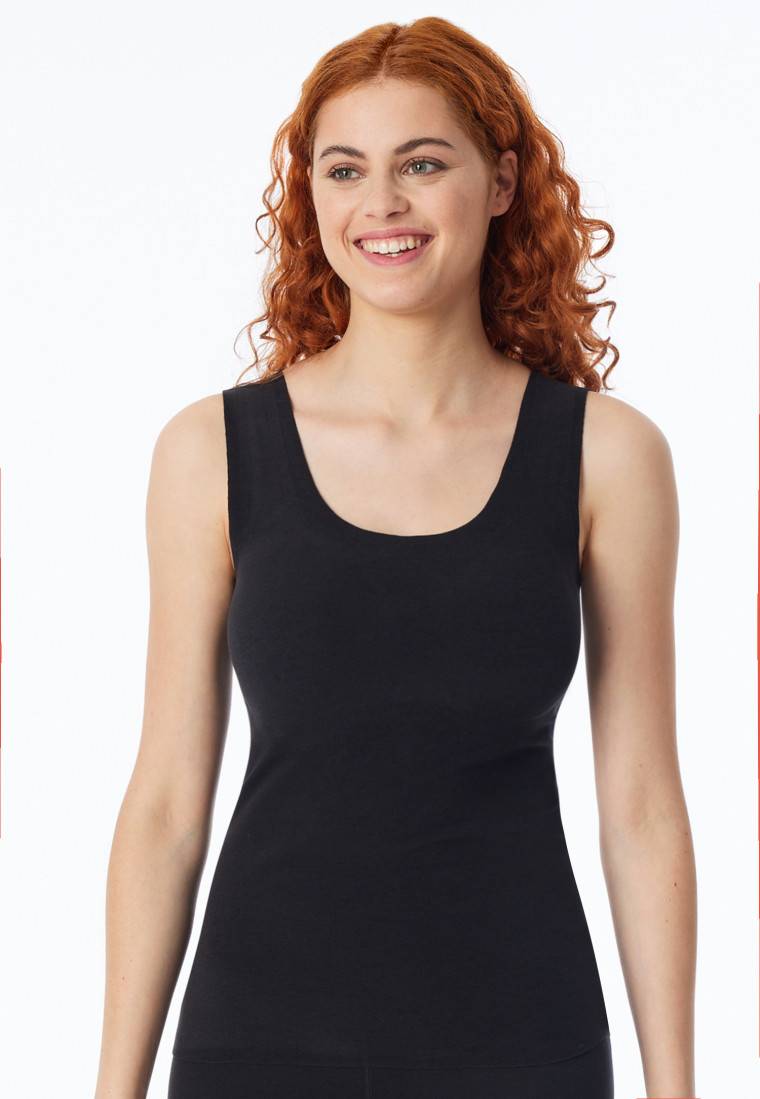 Schiesser Top wärmend herausnehmbare Pads schwarz - Invisible Soft Warming Hotsell
