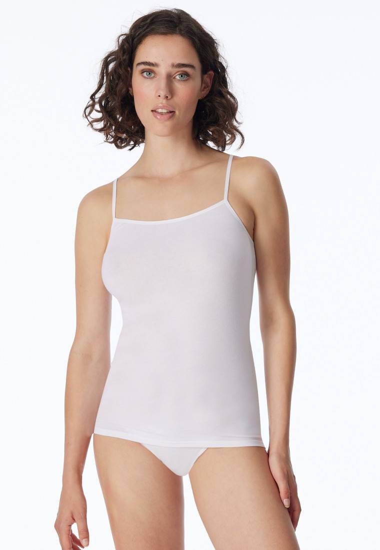 Schiesser Spaghetti-Top 2er-Pack Organic Cotton weiß - 95/5 Limitierter Zeitrabatt