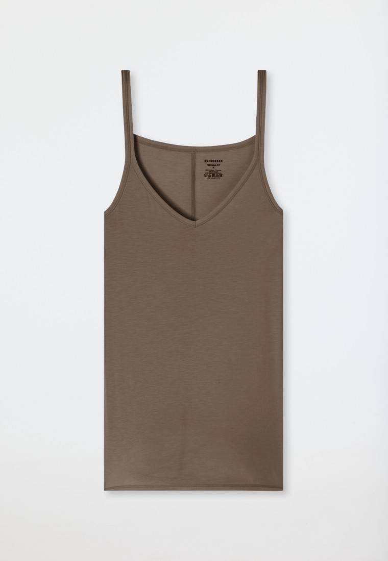 Schiesser Spaghetti-Top taupe - Personal Fit Rabatt