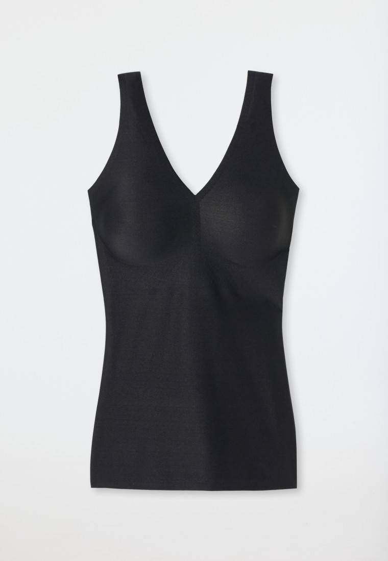 Schiesser Trägertop Microfaser herausnehmbare Pads schwarz - Invisible Soft Flash Sale