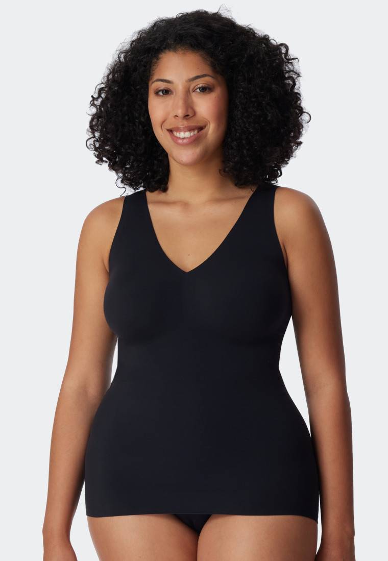 Schiesser Trägertop Microfaser herausnehmbare Pads schwarz - Invisible Soft Flash Sale