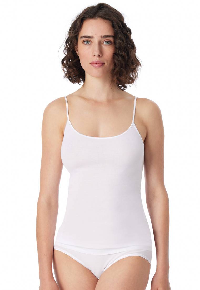 Schiesser Spaghetti-Top weiß - Luxury Cyber Monday