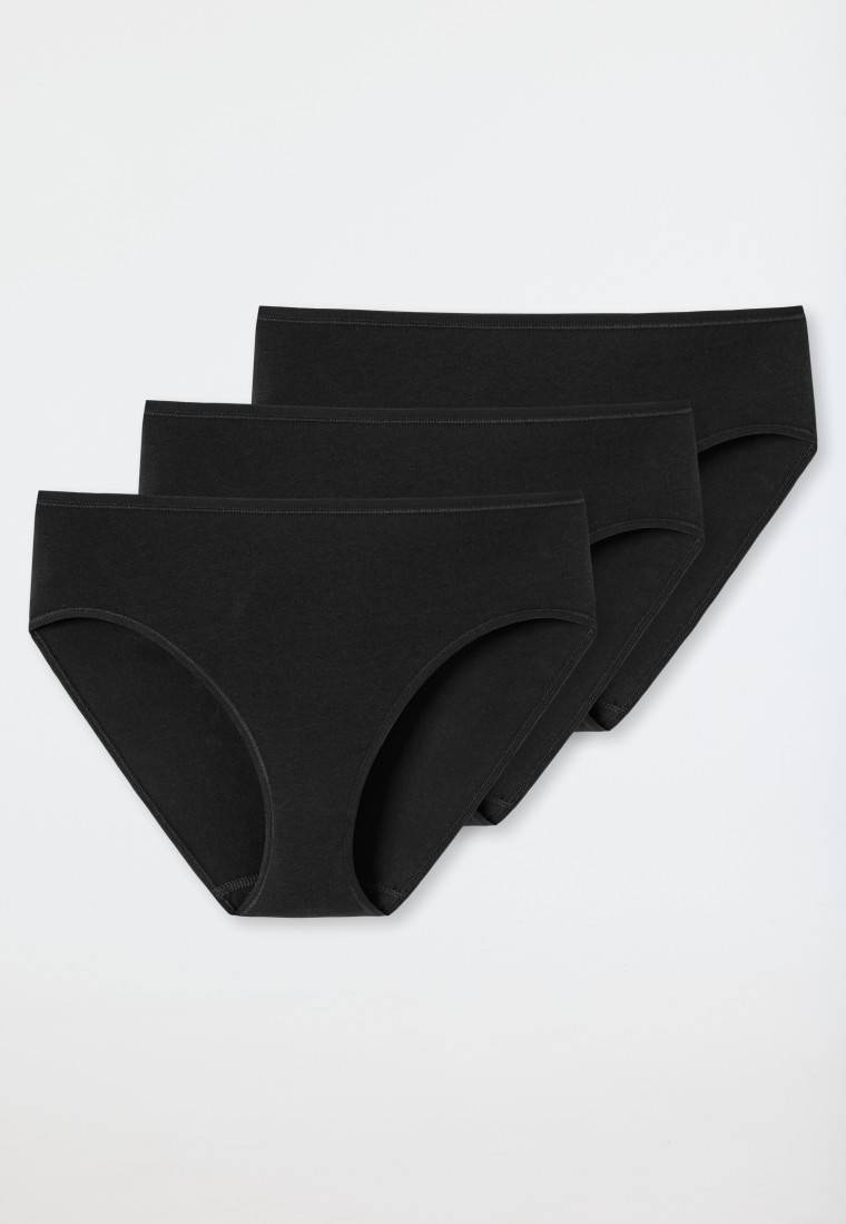 Schiesser Slips 3er-Pack schwarz - Essentials Online Outlet