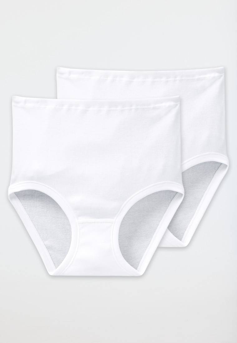 Schiesser Taillenslips 2er- Pack Feinripp weiß - Original Feinripp Große Rabatte