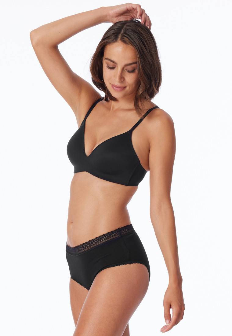 Schiesser Periodenpantys 2er-Pack Spitze schwarz - Secret Care Neuheiten