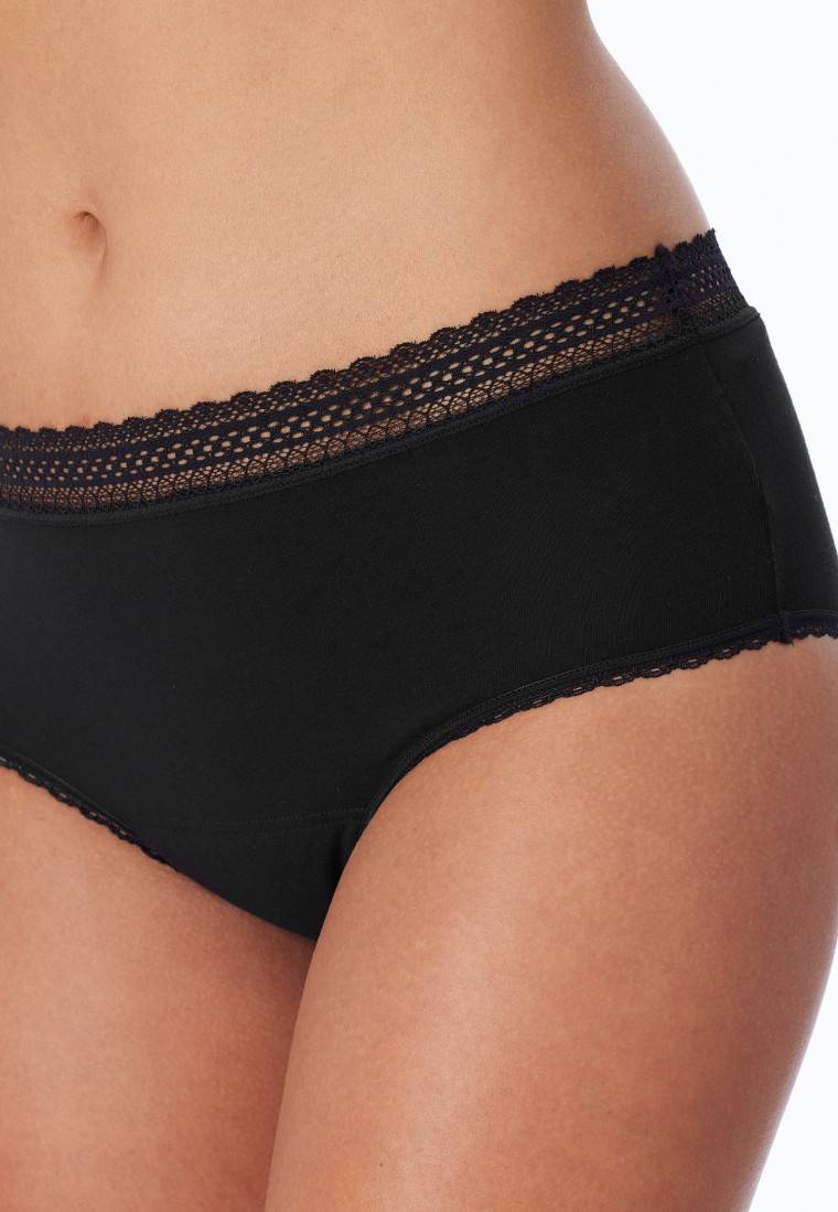 Schiesser Periodenpantys 2er-Pack Spitze schwarz - Secret Care Neuheiten