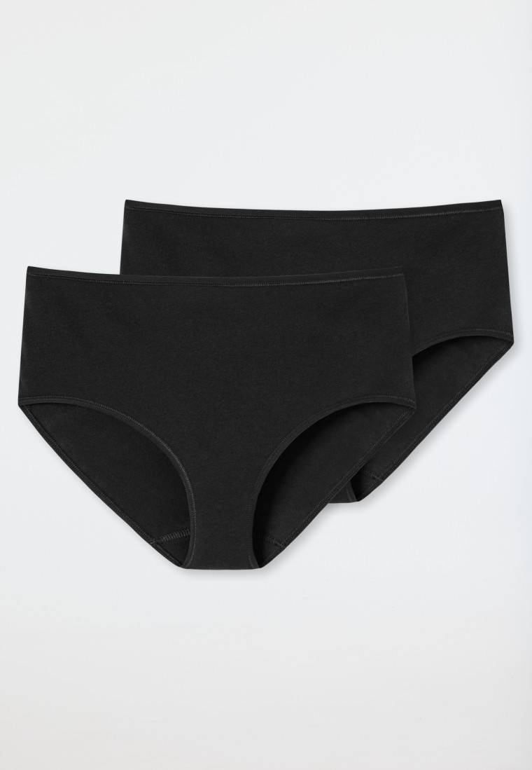Schiesser Midi 2er-Pack Organic Cotton schwarz - 95/5 Bestseller