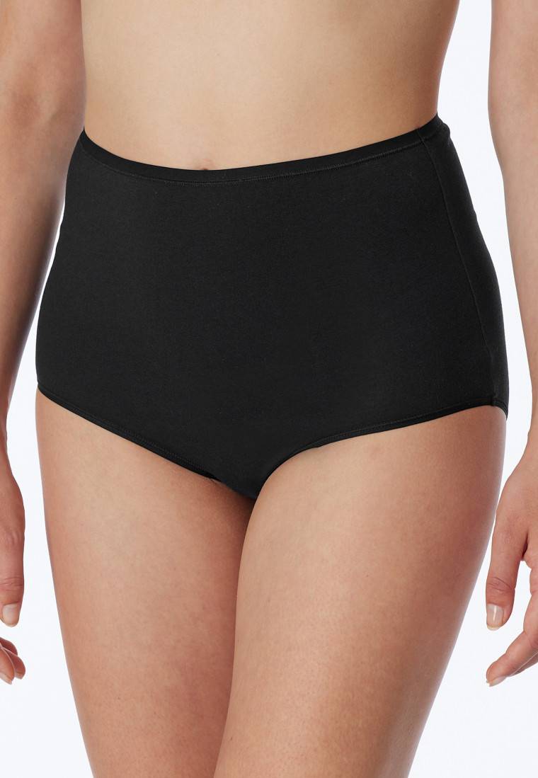 Schiesser Maxislips 2er-Pack Organic Cotton schwarz - 95/5 Räumungsverkauf