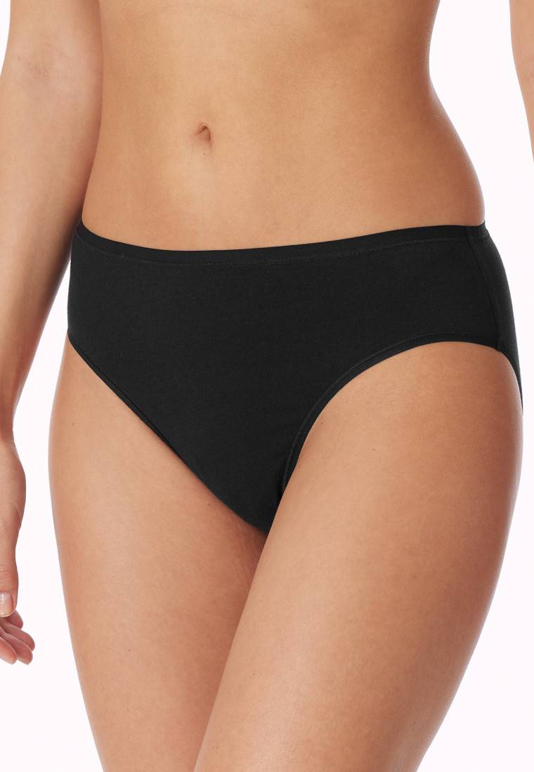 Schiesser Tai-Slips 2er-Pack Organic Cotton schwarz - 95/5 Sonderangebote