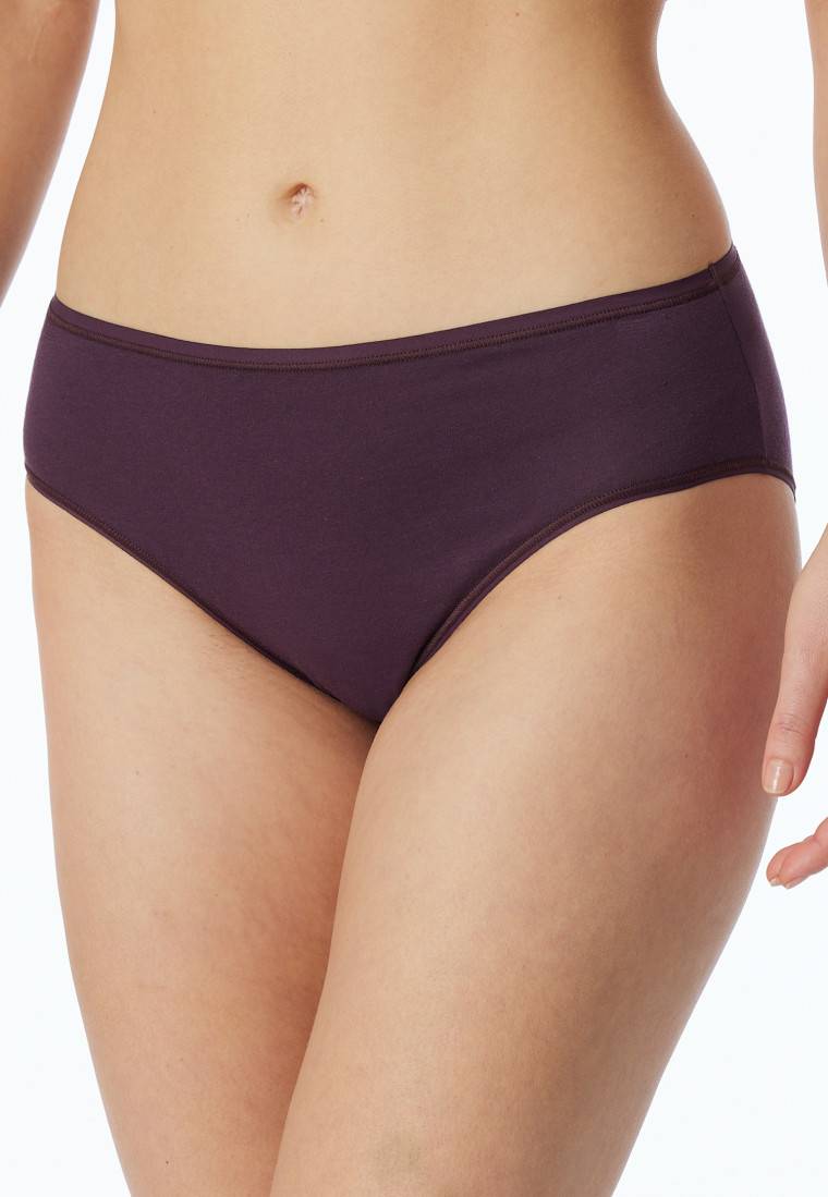 Schiesser Slips 2er-Pack Organic Cotton dunkelblau/pflaume - 95/5 Riesige Ersparnisse