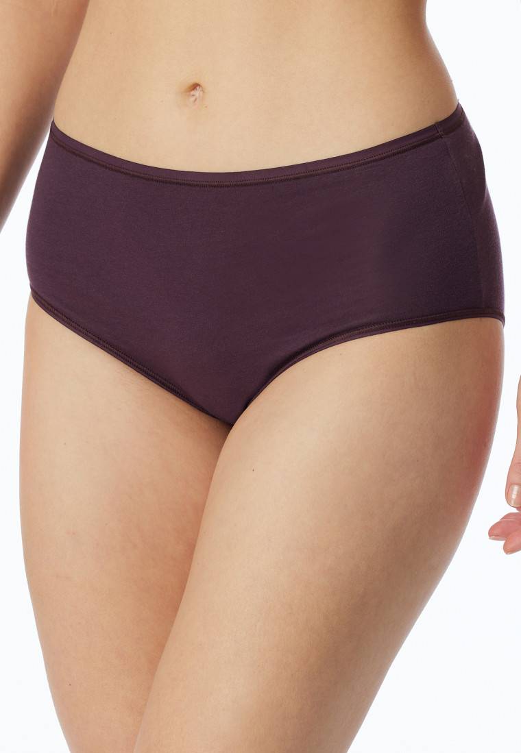 Schiesser Midislip 2er-Pack Organic Cotton nachtblau/pflaume - 95/5 VIP-Rabatte