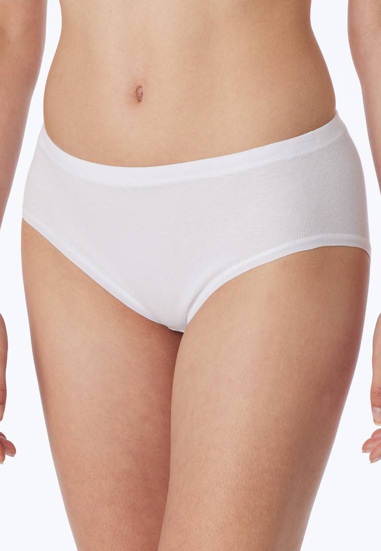 Schiesser Hüftslips 2er-Pack Feinripp weiß - Original Classics Super Sparpreis