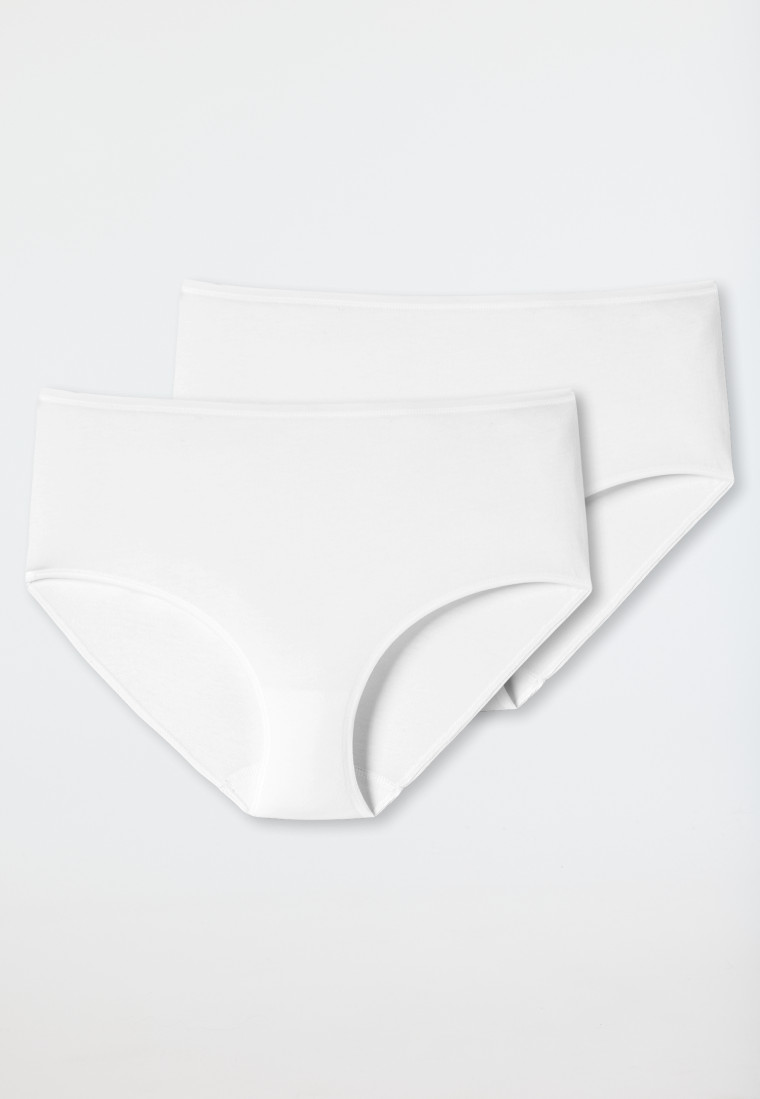 Schiesser Midi 2er-Pack Organic Cotton weiß - 95/5 Kostenlose Rückgabe