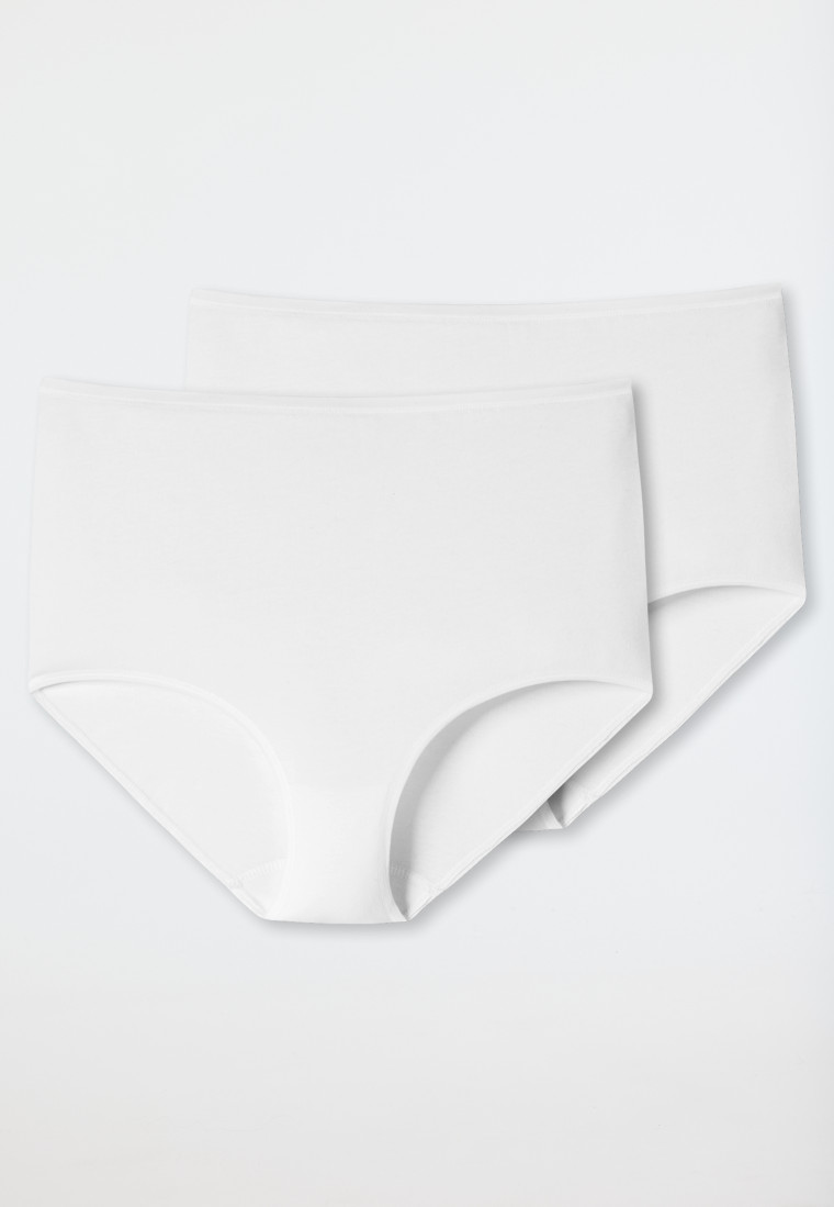 Schiesser Maxislips 2er-Pack Organic Cotton weiß - 95/5 Neueste Stile
