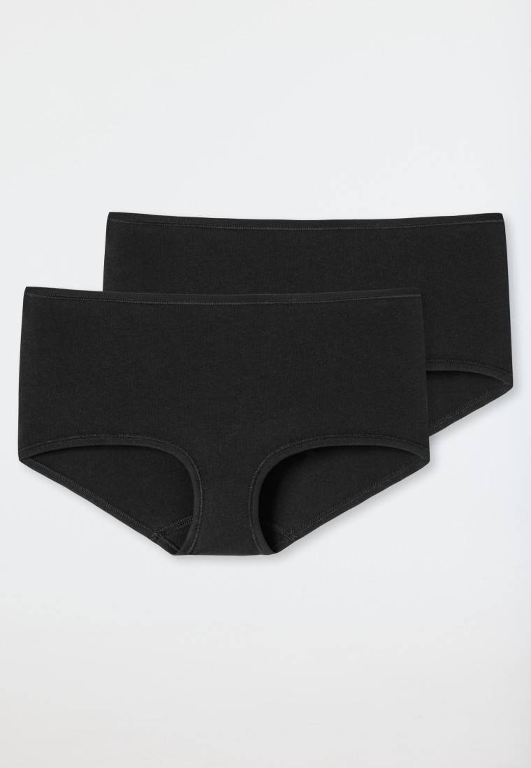 Schiesser Shorts 2er-Pack Organic Cotton schwarz - 95/5 Letzte 2 Tage